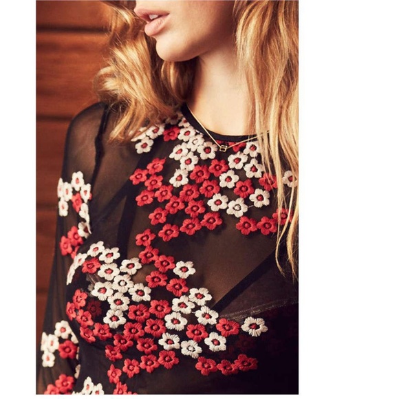 Urban Outfitters Black Lace Floral Dress - Picture 4 of 4